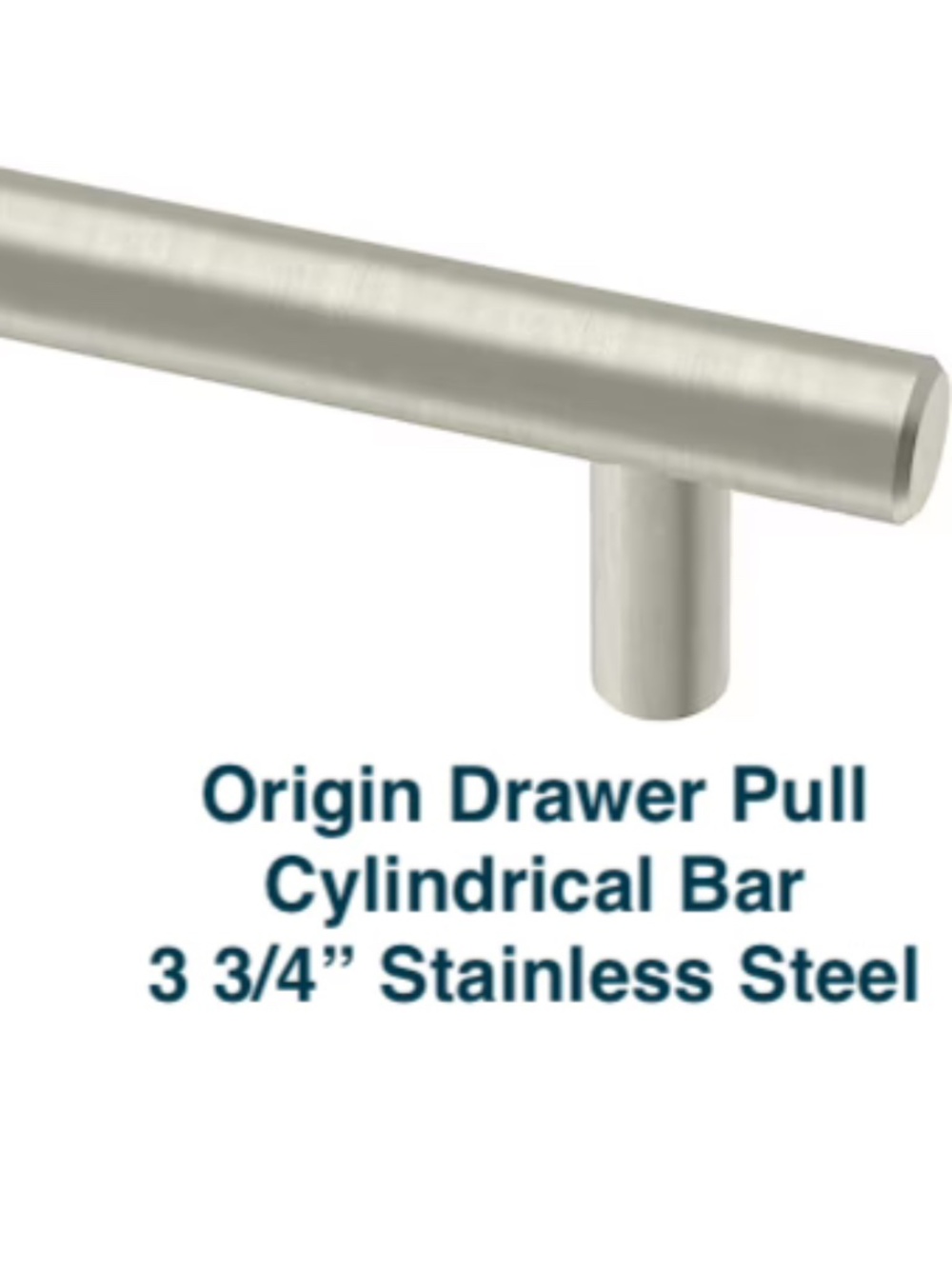 Origin Cylindrical Bar Drawer Pull/Set 5